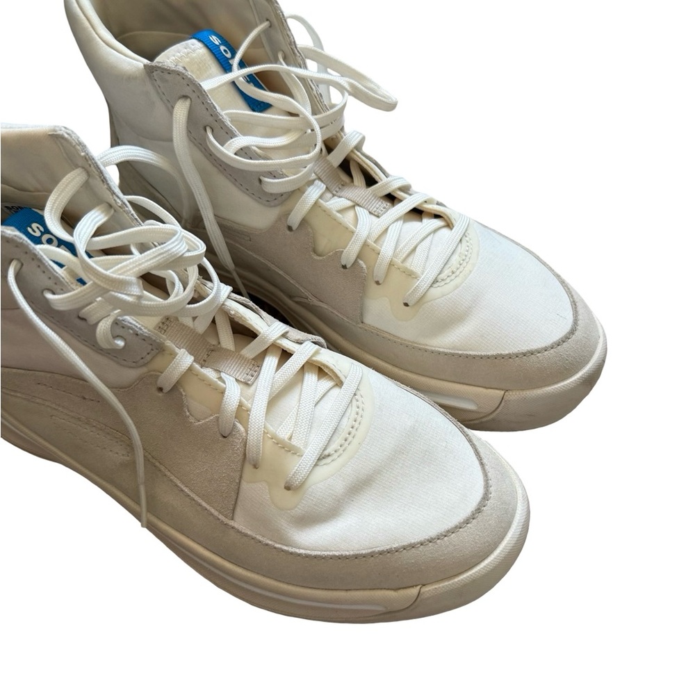 Sorel Ona 503 Knit Stylish Cream High-Top Hiking Casual Sneakers - Picture 5 of 12